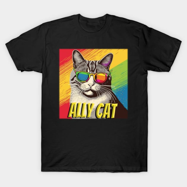 Ally Cat T-Shirt by nonbeenarydesigns